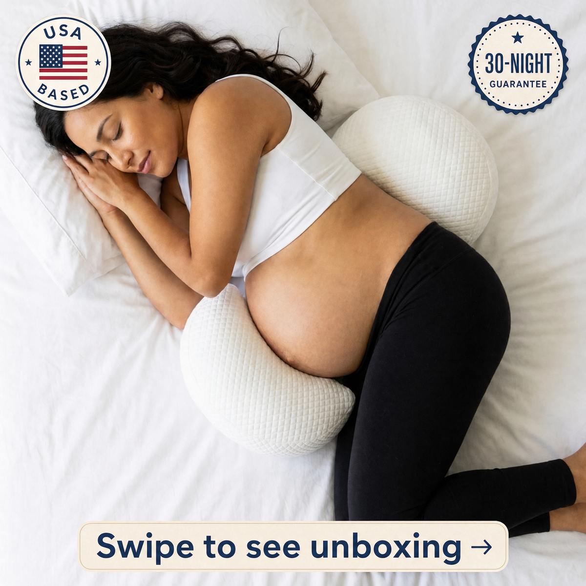 Aura Mother Memory Foam Pregnancy Support Pillow